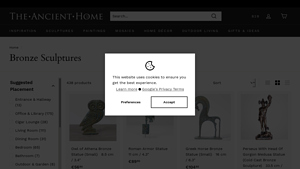 The Ancient Home - Owl of Athena Bronze Statue