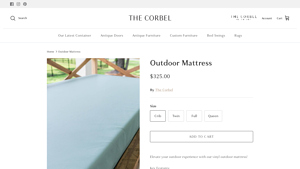 The Corbel - Outdoor Mattress