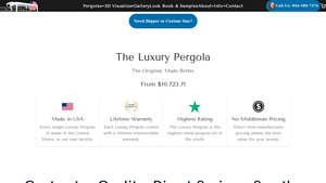 The Luxury Pergola - Custom Louvered Pergola Kit