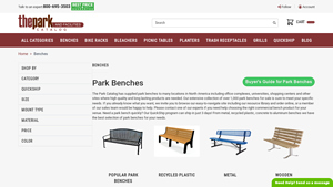 The Park Catalog - Commercial Park Benches