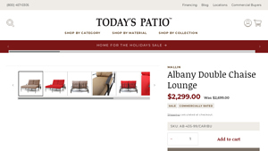 Mallin - Albany Double Chaise Lounge