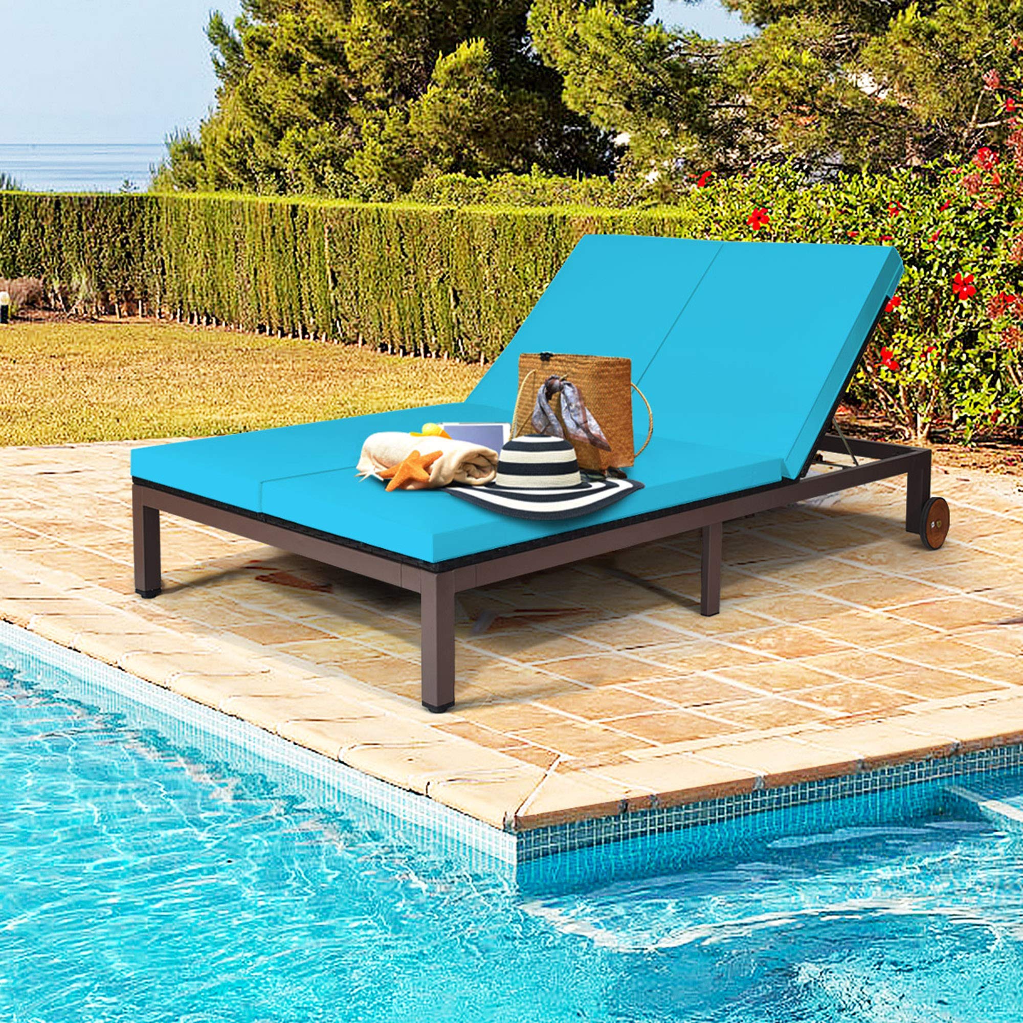 An application scenario or product detail of two person outdoor chaise lounge - Image 5