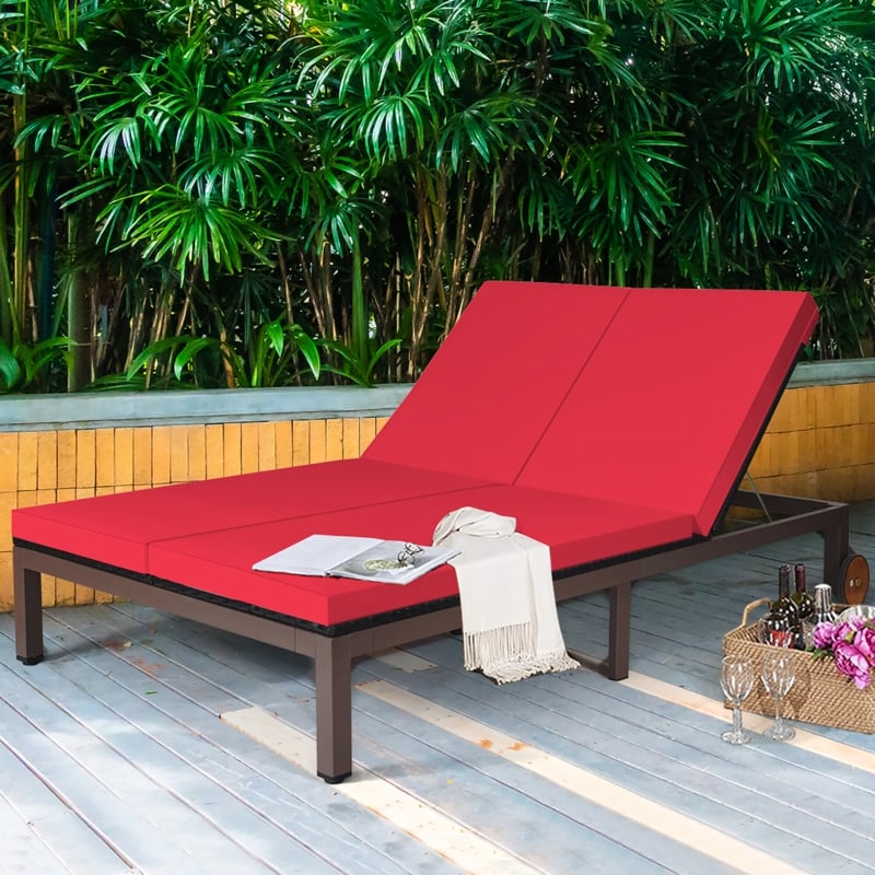 An application scenario or product detail of two person outdoor chaise lounge - Image 13