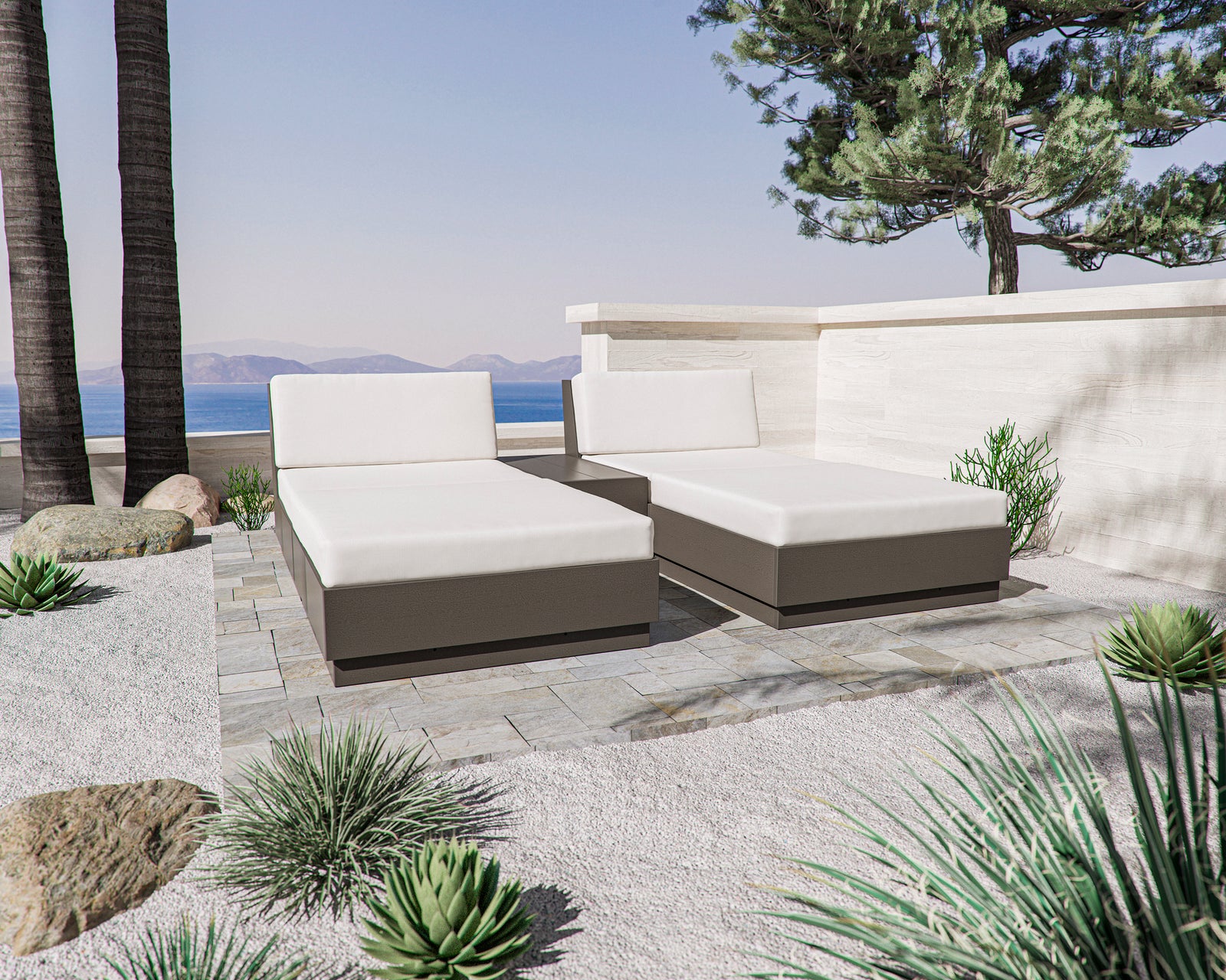 An application scenario or product detail of two person outdoor chaise lounge - Image 20