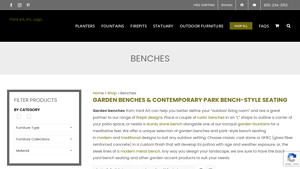 Yard Art - Garden Benches