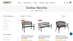 VINGLI - Outdoor Benches