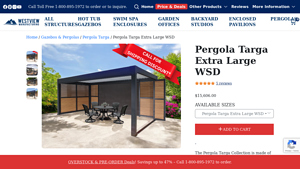 Westview Manufacturing - Pergola Targa Extra Large WSD