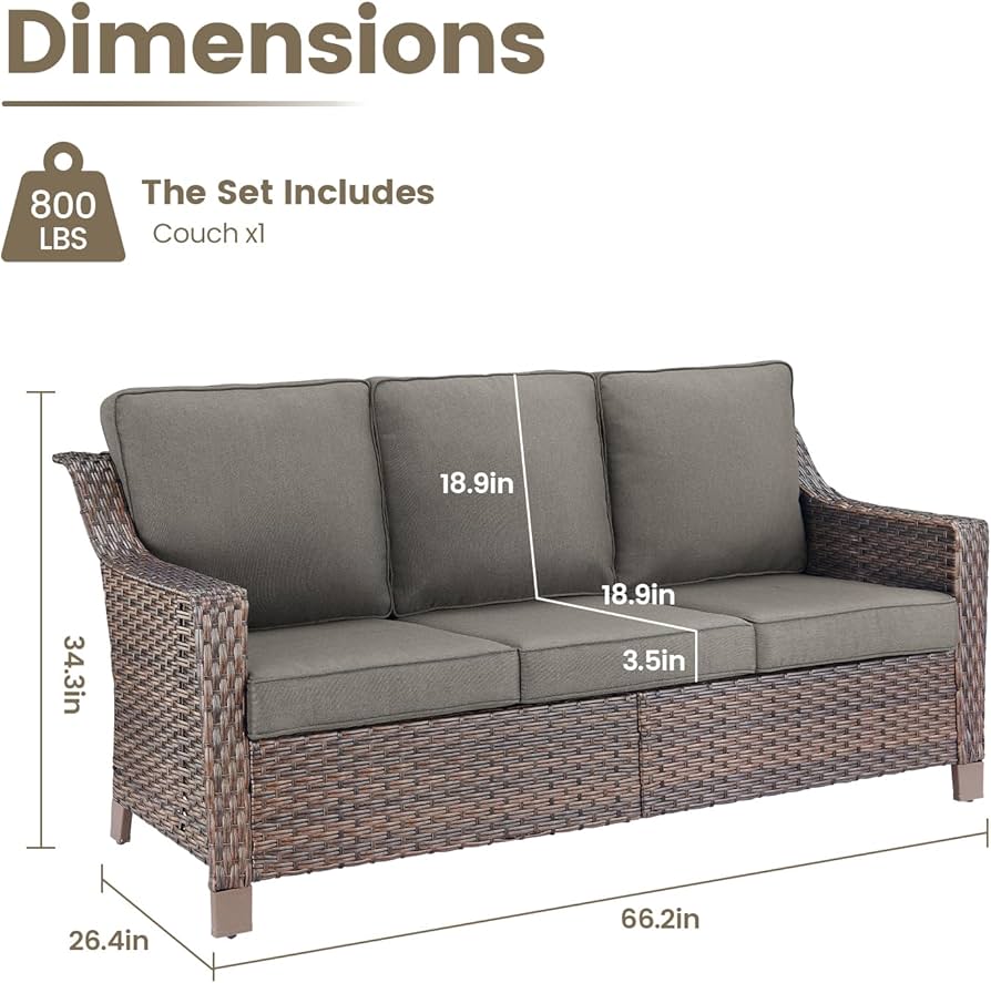 An application scenario or product detail of wicker outdoor sofa - Image 2