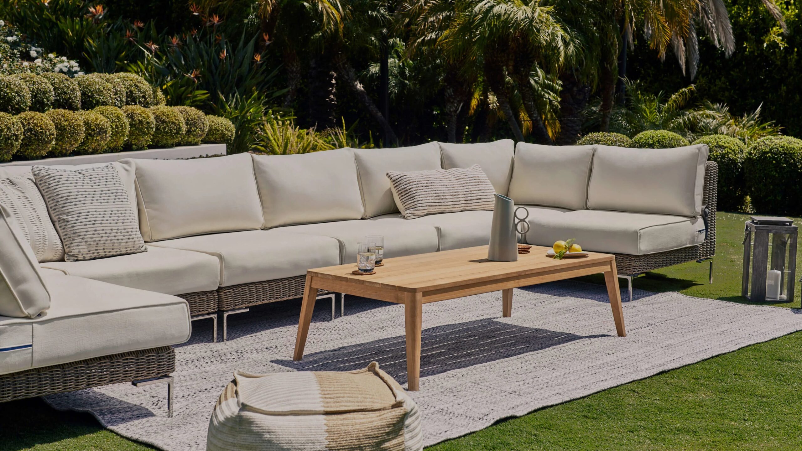 An application scenario or product detail of wicker outdoor sofa - Image 8