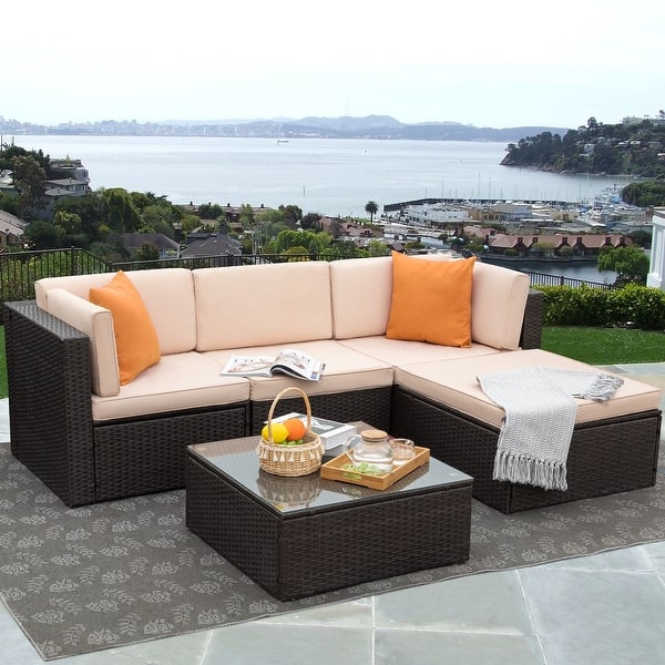 An application scenario or product detail of wicker outdoor sofa - Image 9