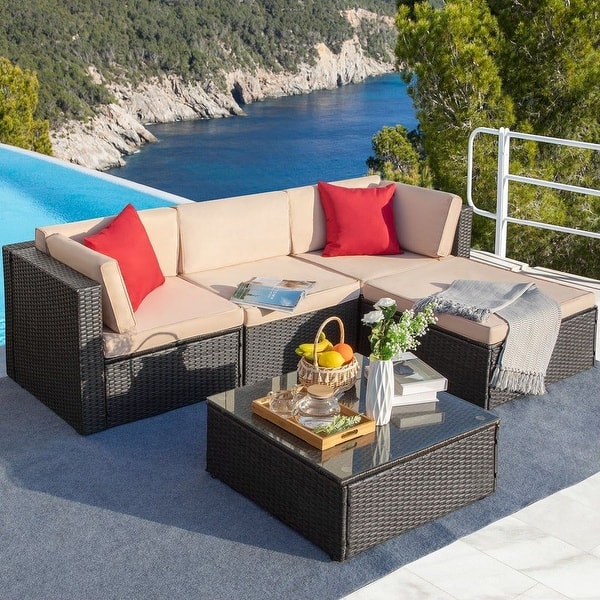 An application scenario or product detail of wicker outdoor sofa - Image 16