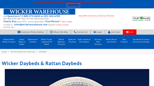 Wicker Warehouse - Trellis DayBed