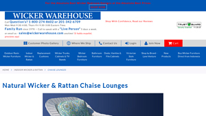 Wicker Warehouse - Indoor Wicker & Rattan Chaise Lounges
