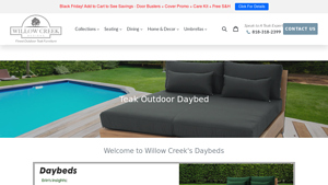 Willow Creek - Teak Outdoor Daybed