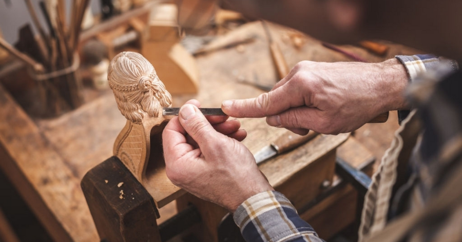 An application scenario or product detail of wood carving sculpture - Image 2