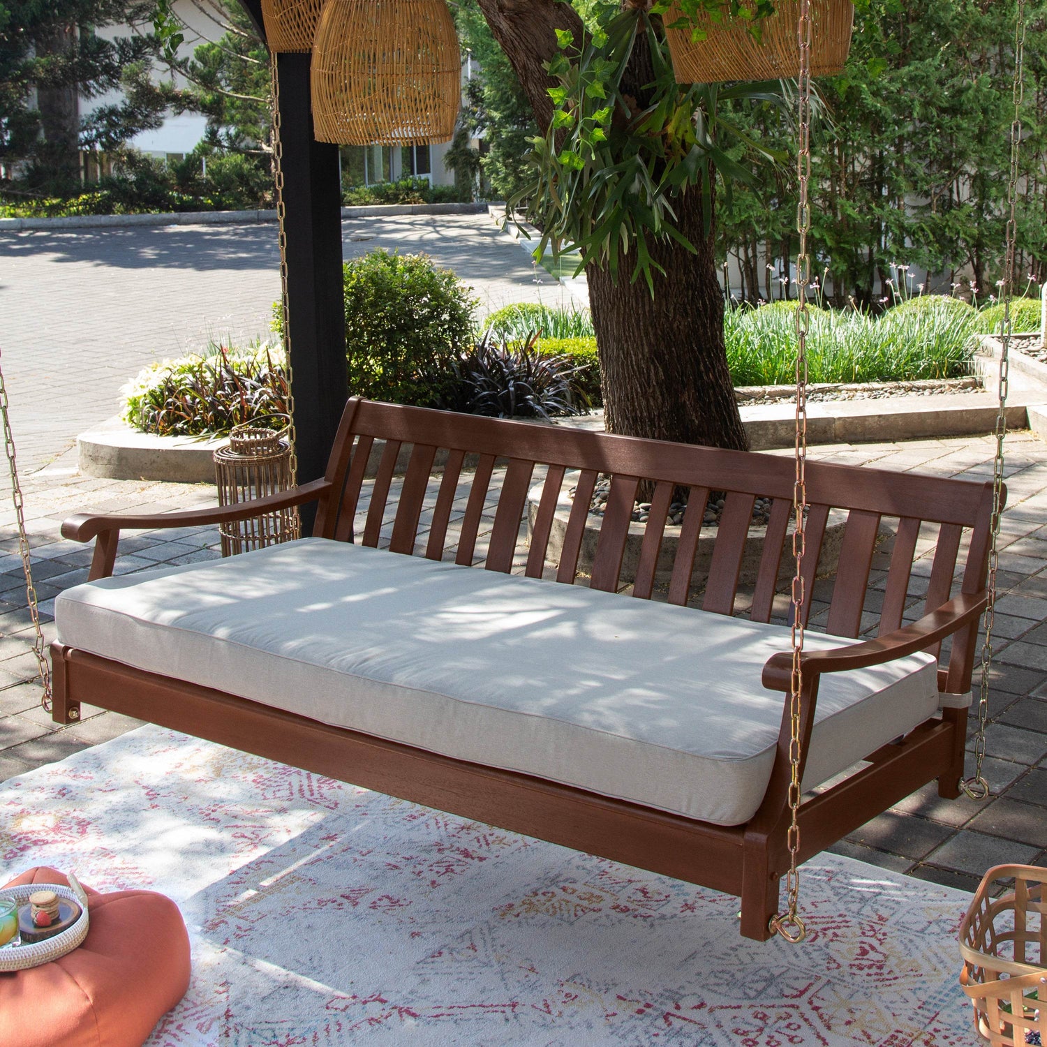 An application scenario or product detail of wood outdoor daybed - Image 17