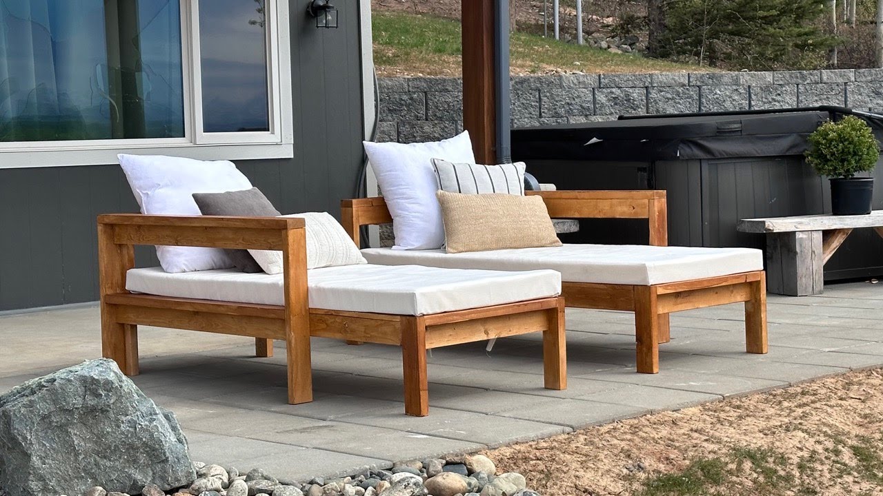 An application scenario or product detail of wooden chaise lounge outdoor - Image 18
