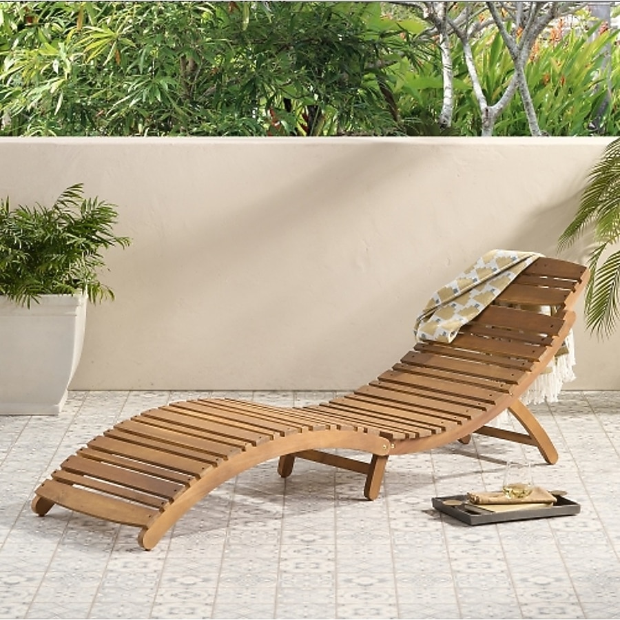 An application scenario or product detail of wooden outdoor chaise lounge chairs - Image 15