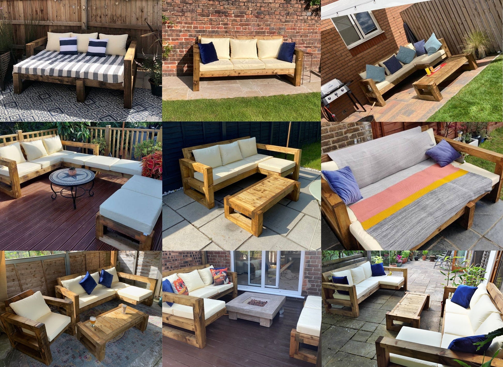 An application scenario or product detail of wooden outdoor sofa - Image 13