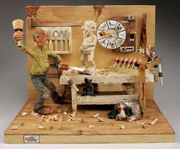 An application scenario or product detail of wooden sculpture - Image 6