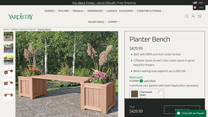 Yardistry - Planter Bench