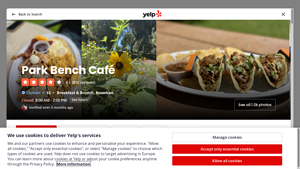 Park Bench Café - New Menu