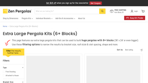 Zen Pergolas - Extra Large Pergola Kits