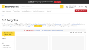 Zen Pergolas - 8x8 Pergola Kits