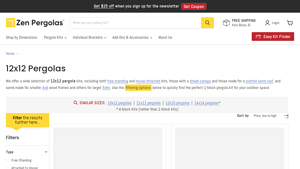 Zen Pergolas - 12x12 Pergola Kits