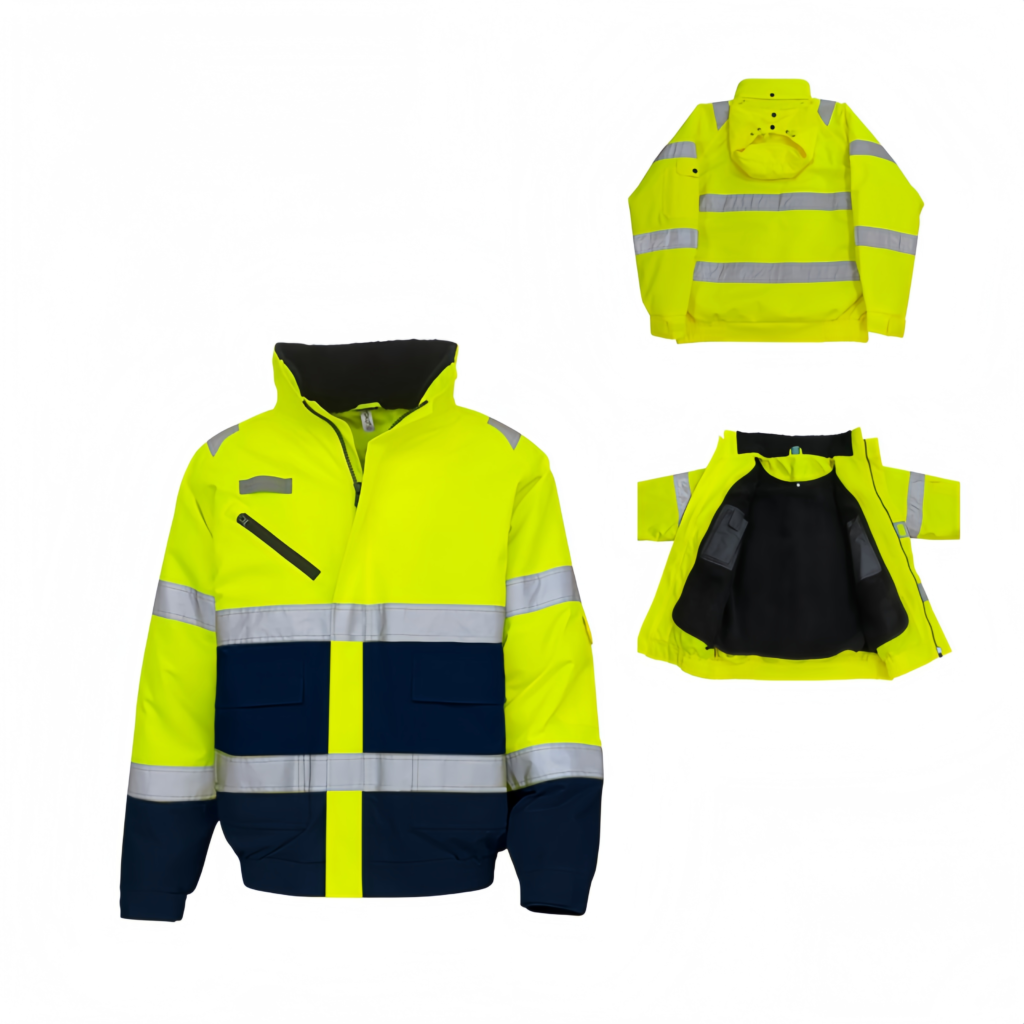 reflective work winter jacket
