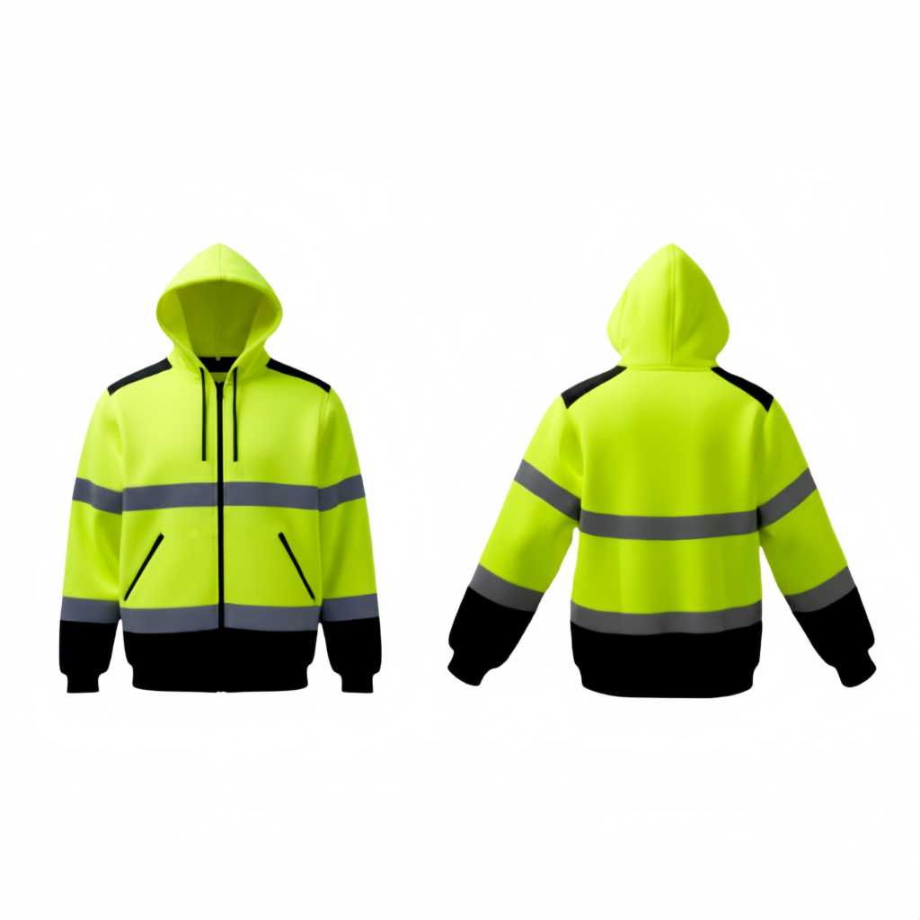 Hi Vis Zip Hoodie