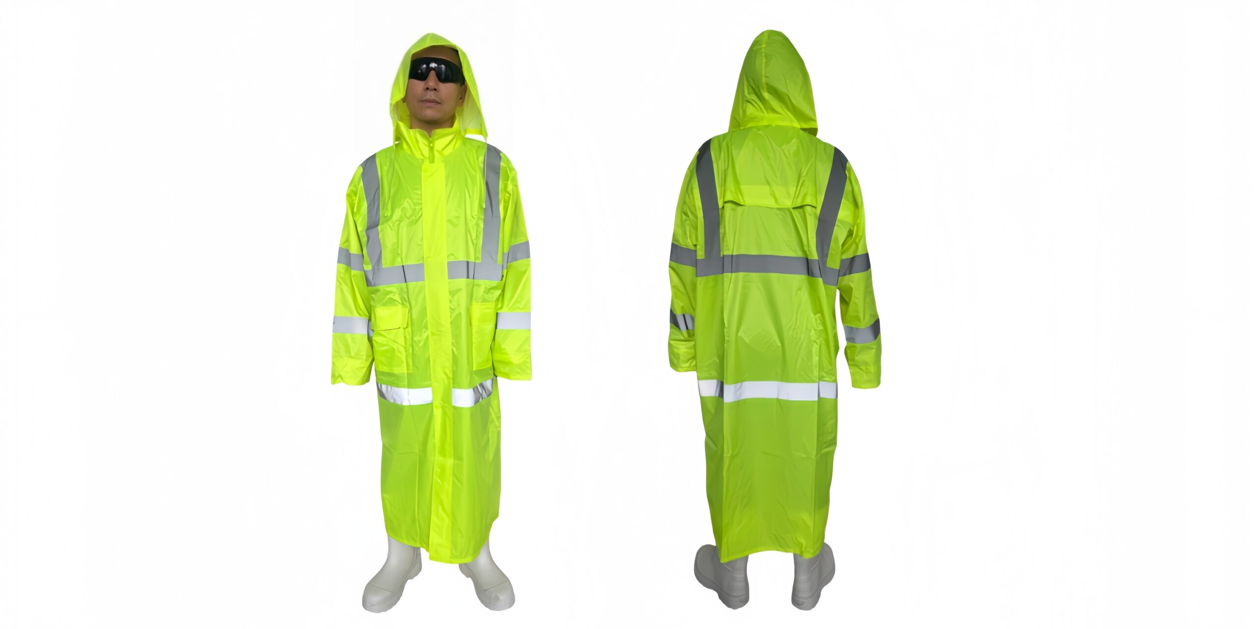 high visibility raincoat