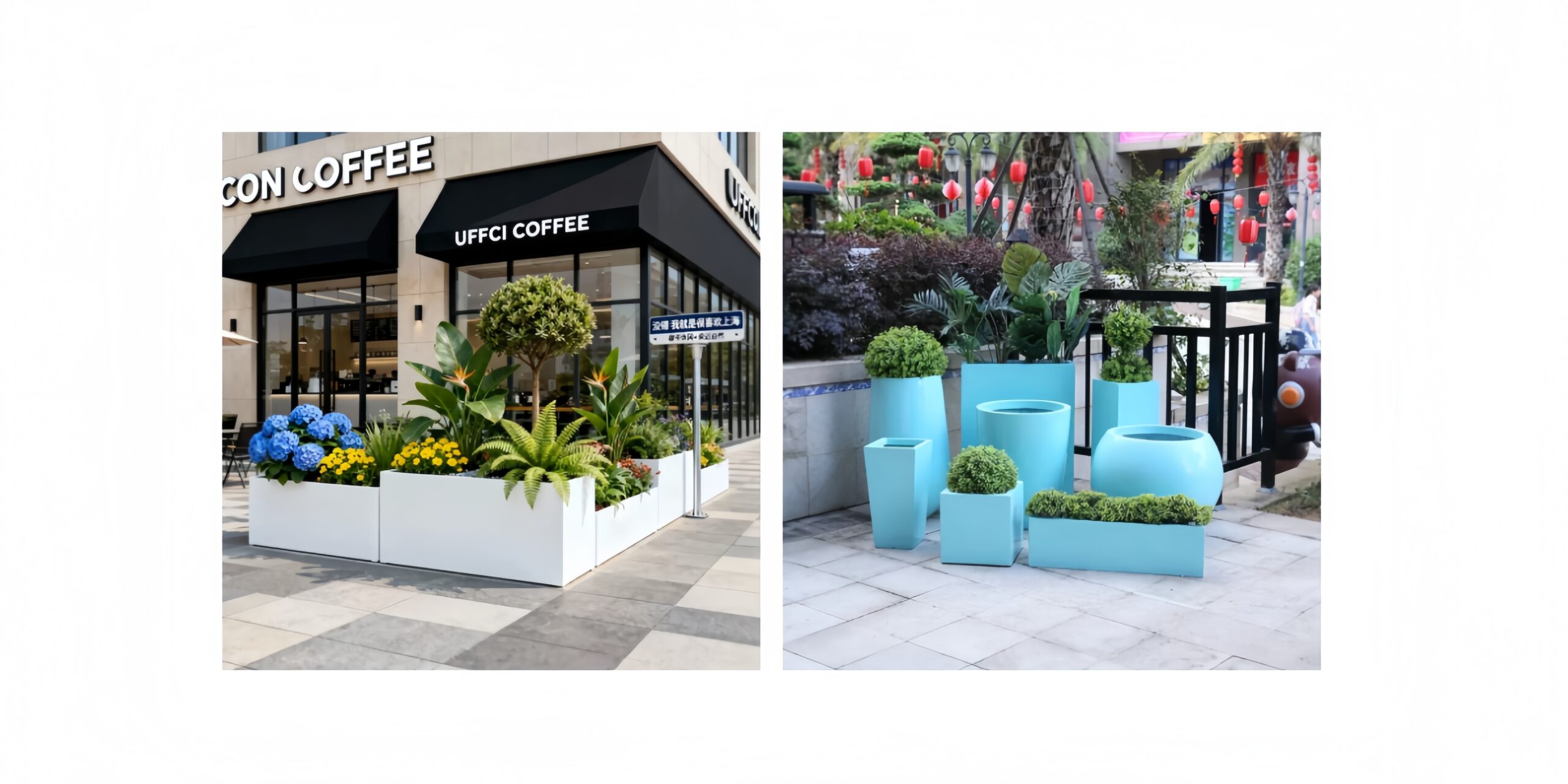 custom fiberglass planter