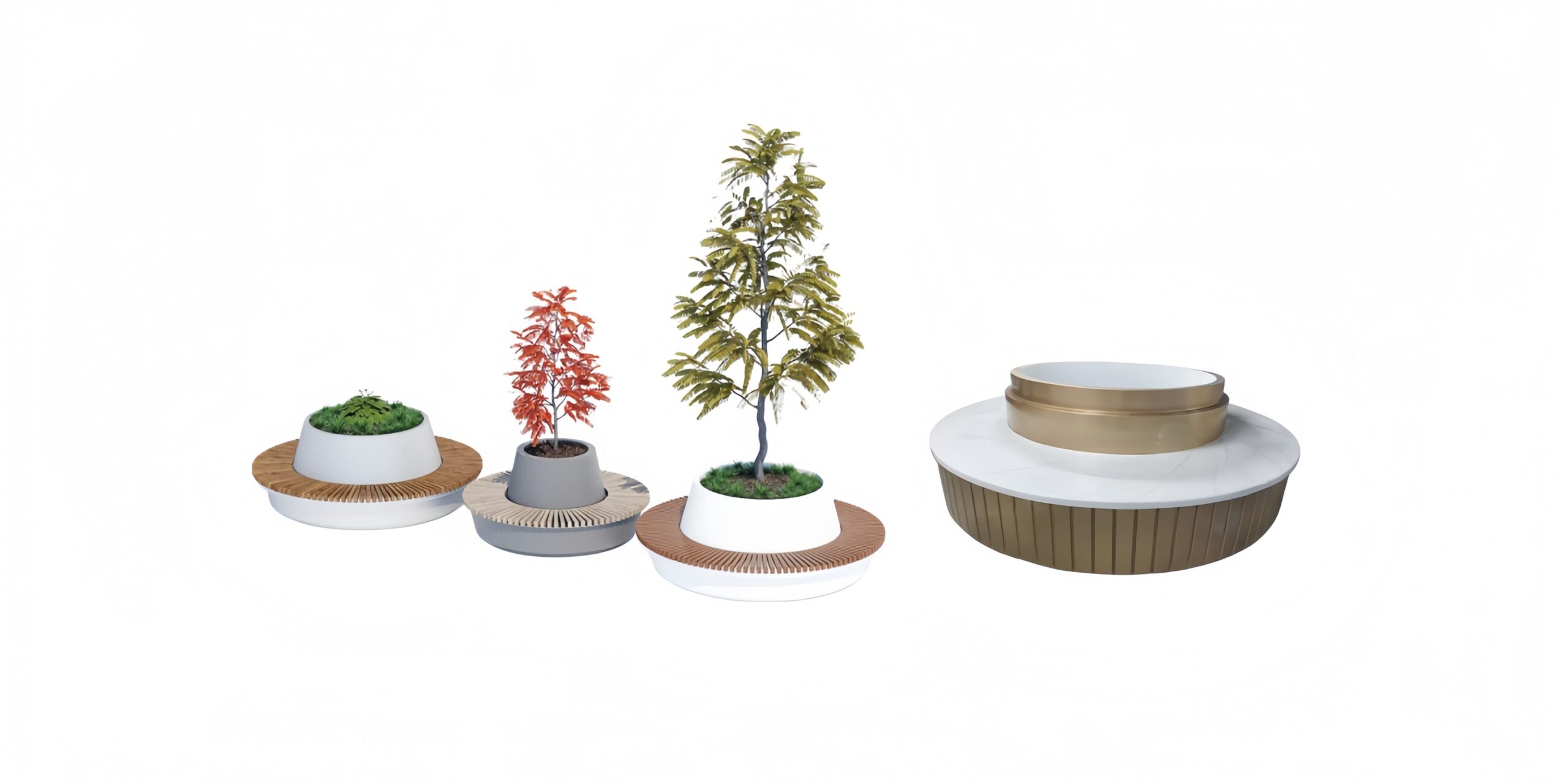 fiberglass tree planter