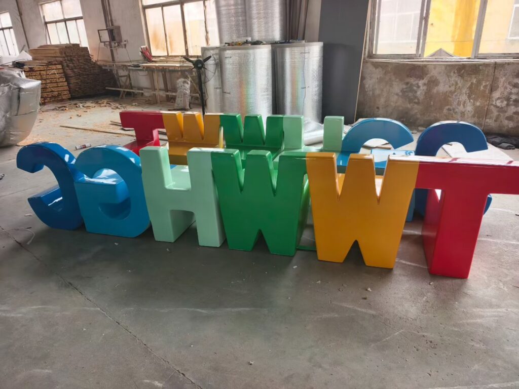 custom fiberglass letters