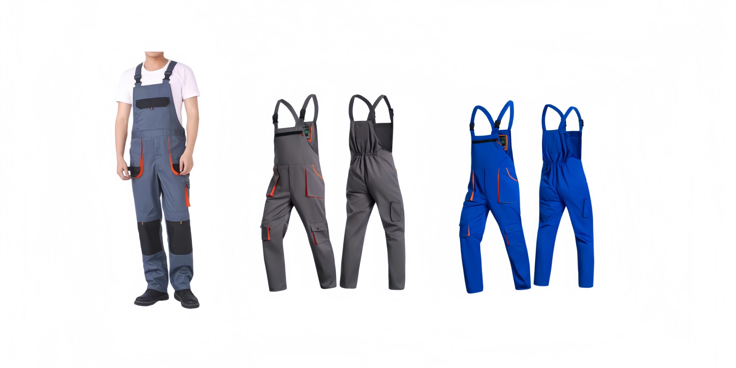 mens multi pocket bip overall
