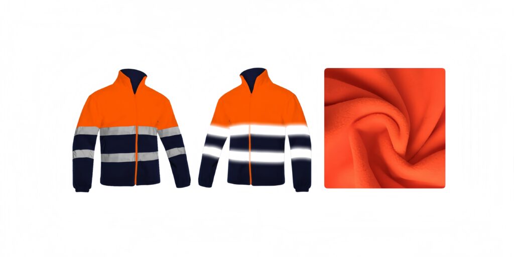 high visibility fleece jacket