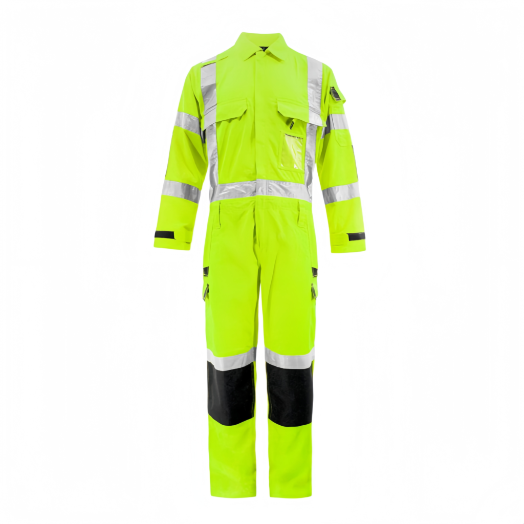 reflective work coverall