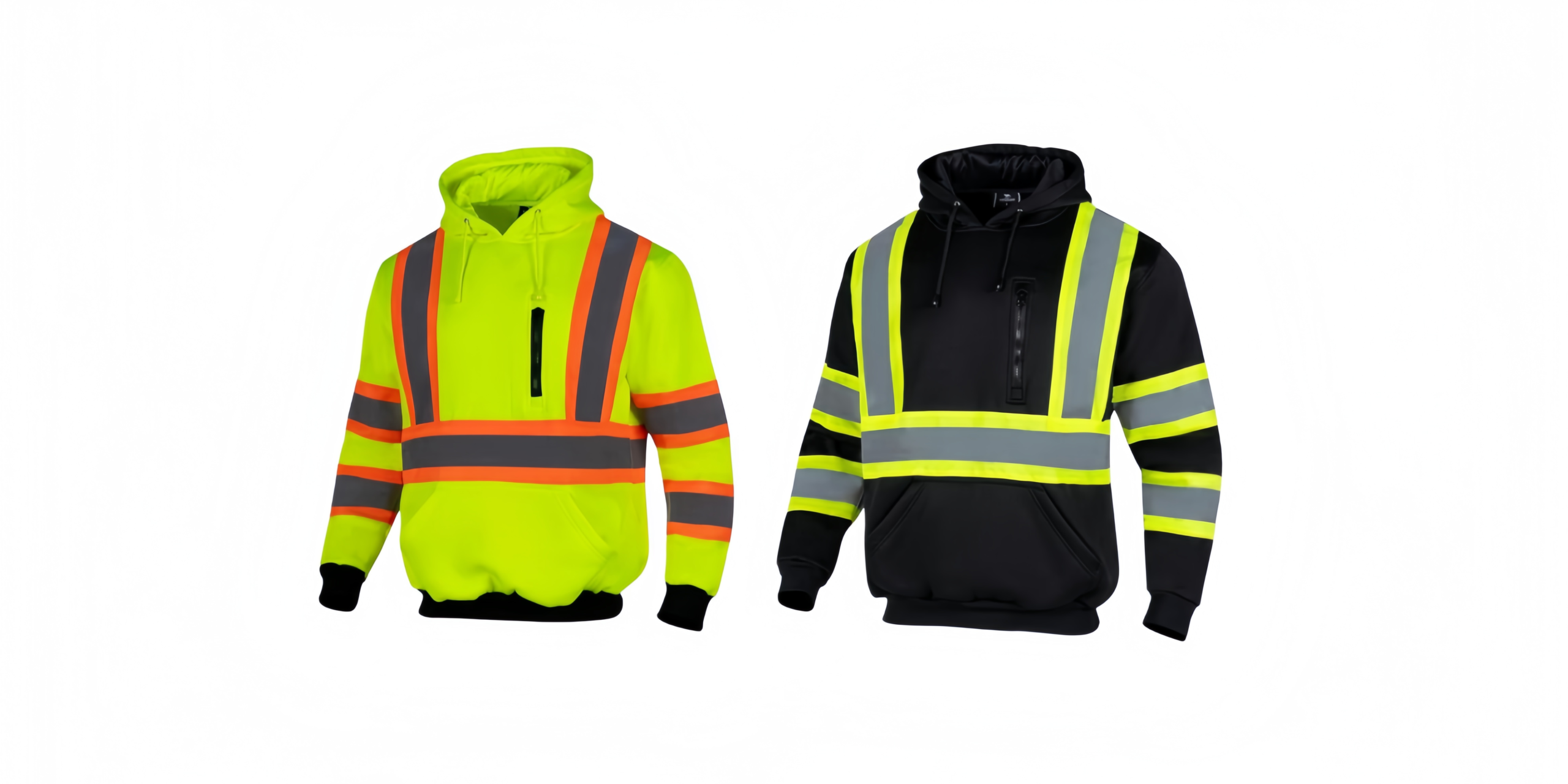 high visibility safety fleece hoodie