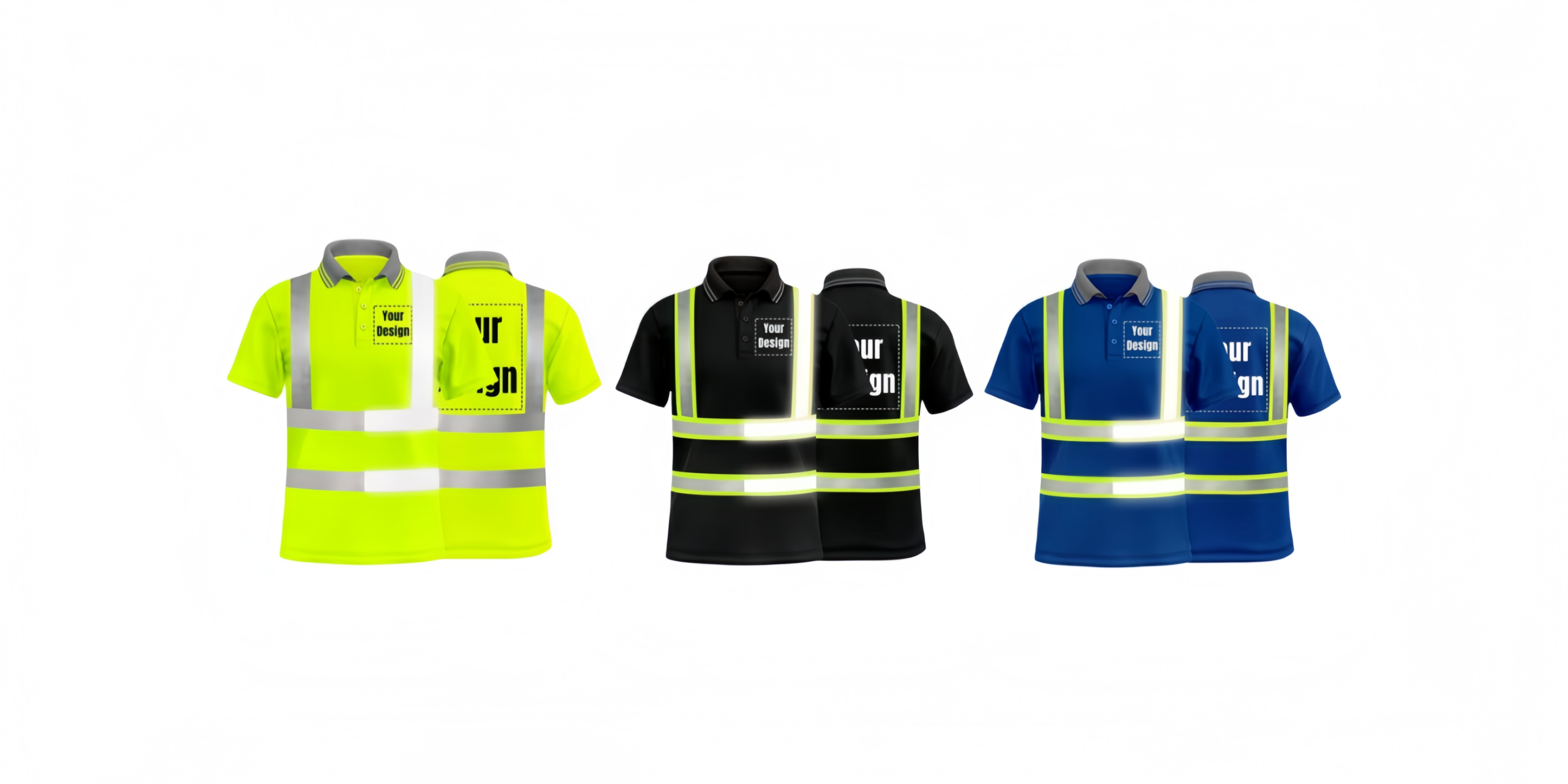 high visibility short sleeve polo shirt