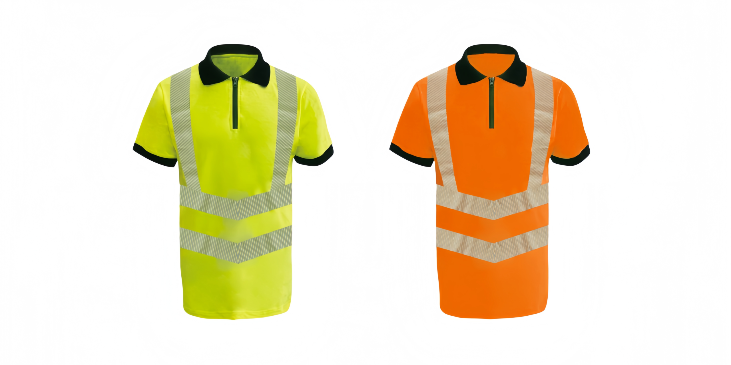 short sleeves reflective polo shirt