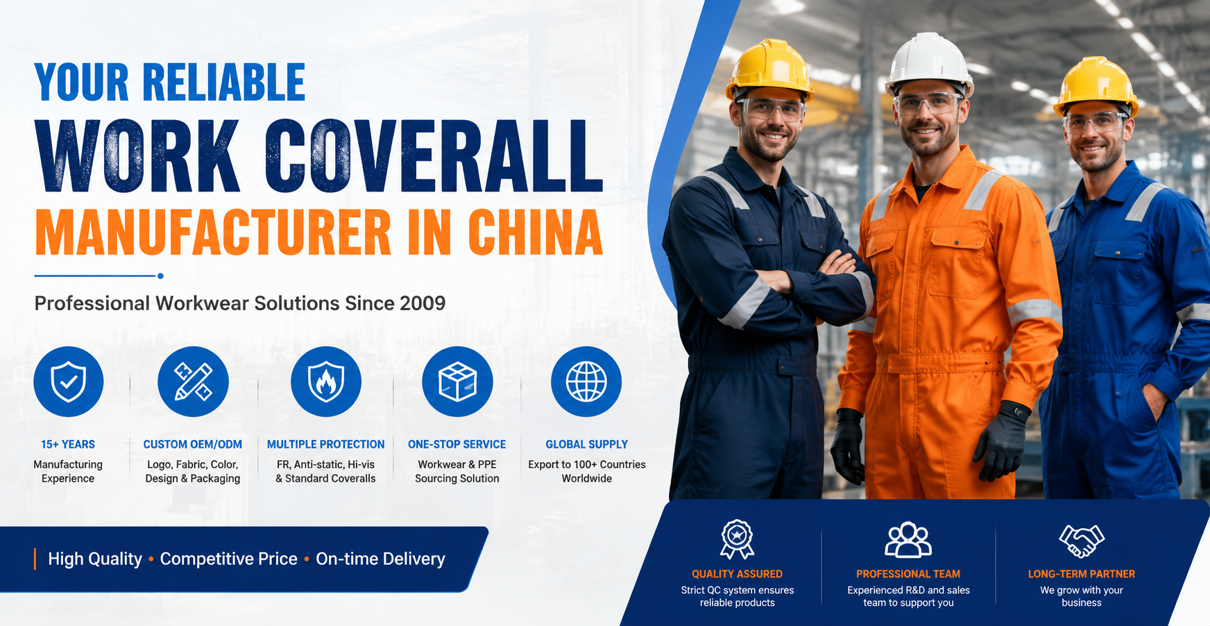 Your reliable work coverall manufacturer in china