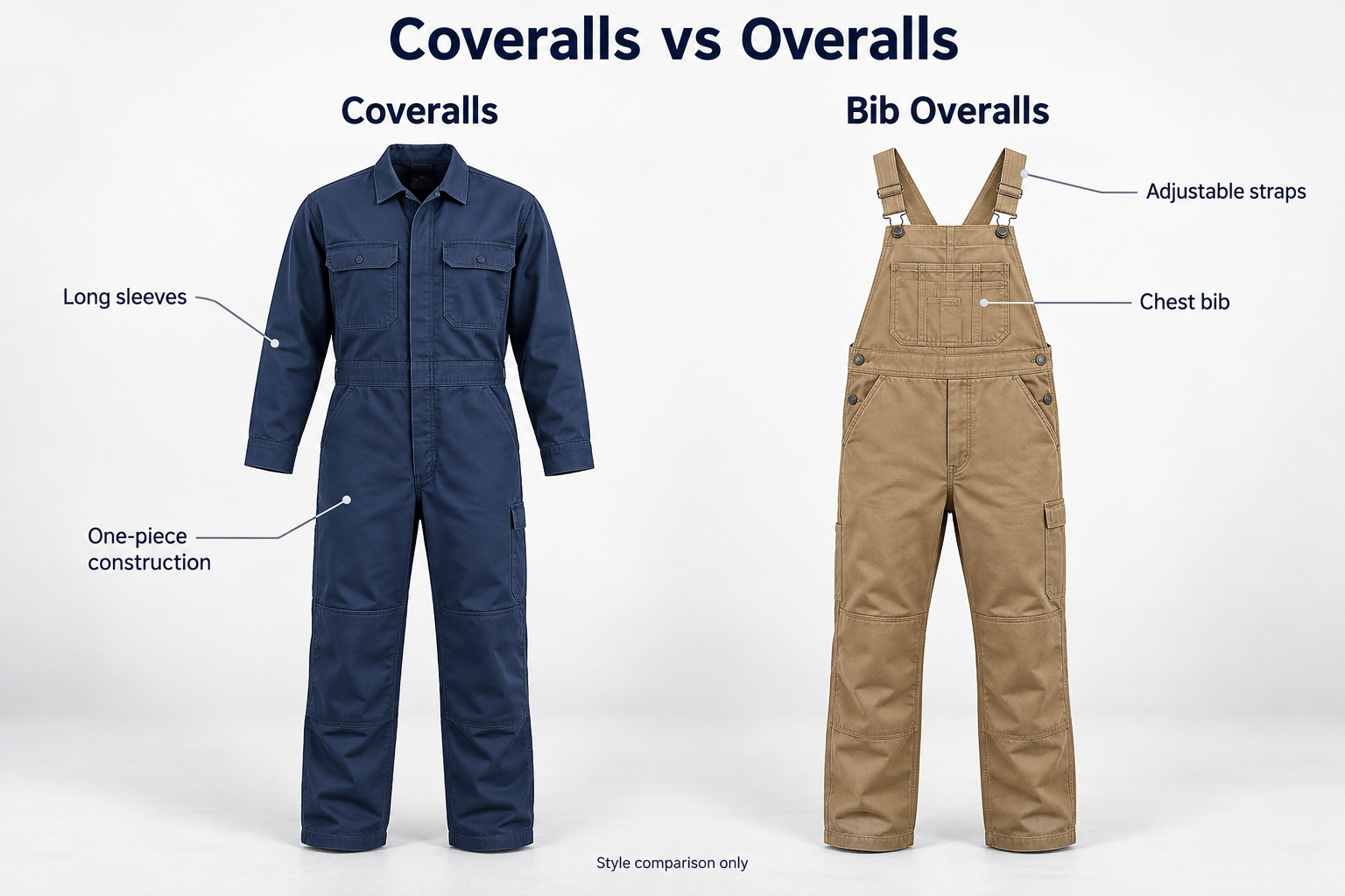 coveralls vs overalls